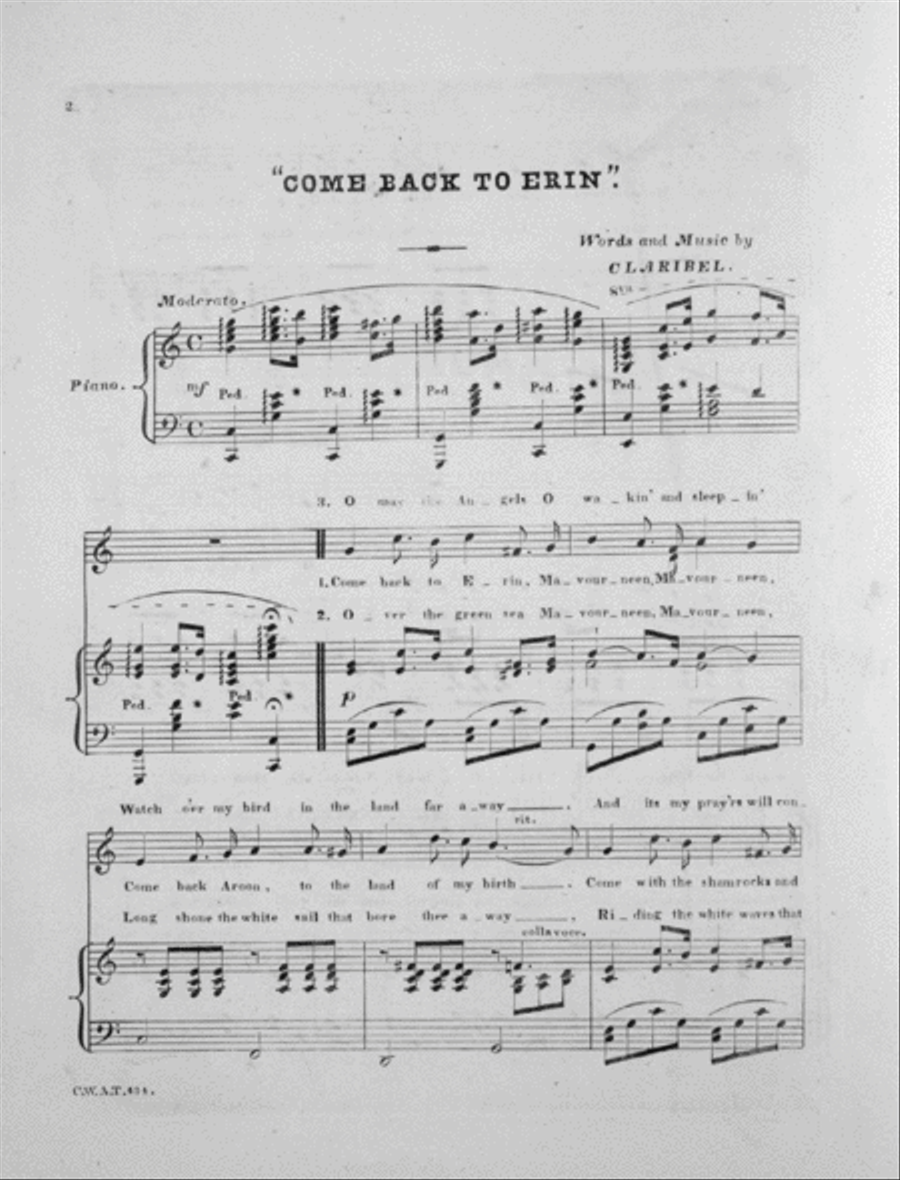 Come Back to Erin Voice scores gallery preview page 2