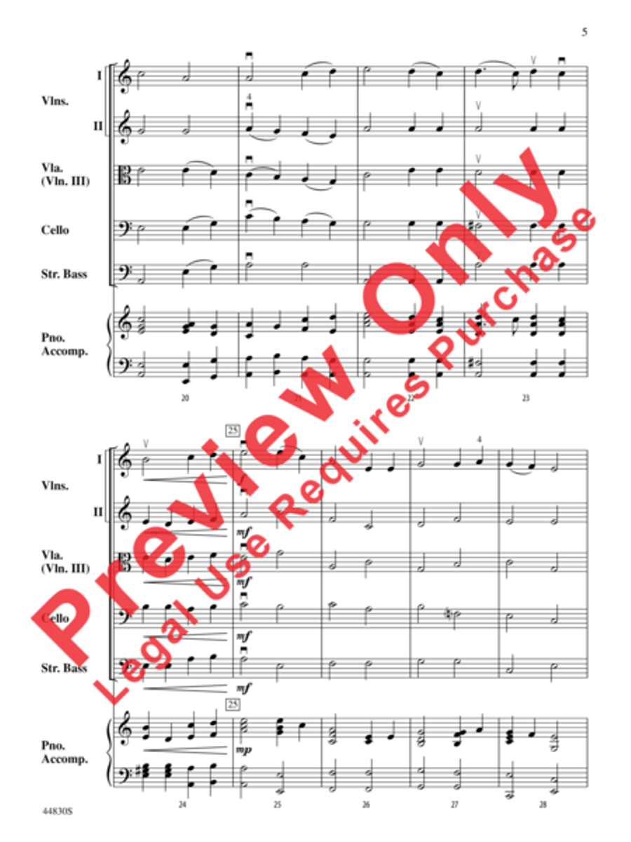 Smoky Mountain Christmas Smoky Mountain Christmas String Orchestra scores gallery preview page 6