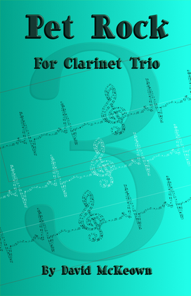 Book cover for Pet Rock, a Rock Piece for Clarinet Trio