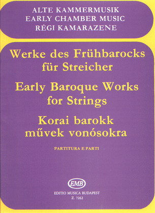 Werke des Frühbarock für Streicher Trios und Qua
