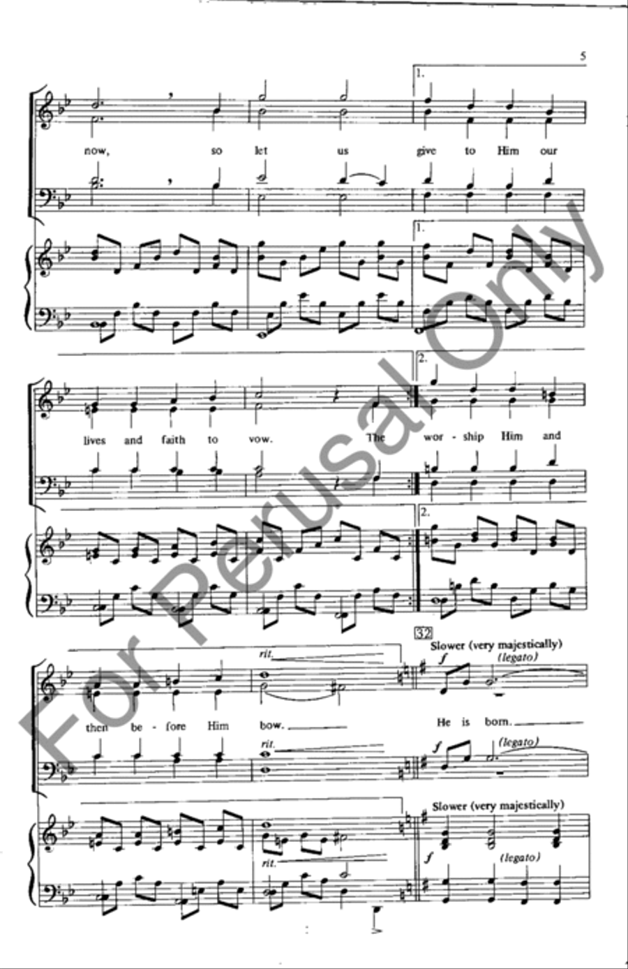 He Is Born He Is Born 4-Part scores gallery preview page 4