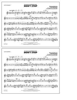Don't Stop (arr. Jay Bocook) - 1st Bb Trumpet