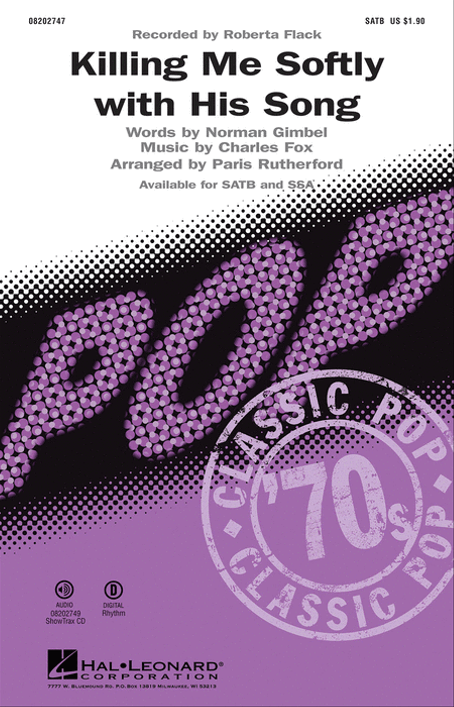 Killing Me Softly with His Song 4-Part scores gallery preview page 1