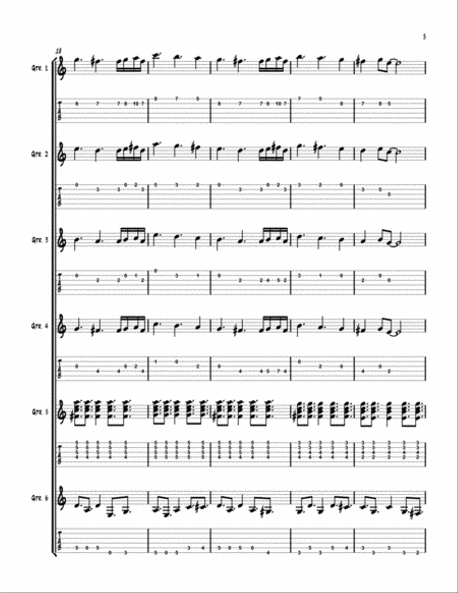 New York Sabor Electric Guitar scores gallery preview page 5