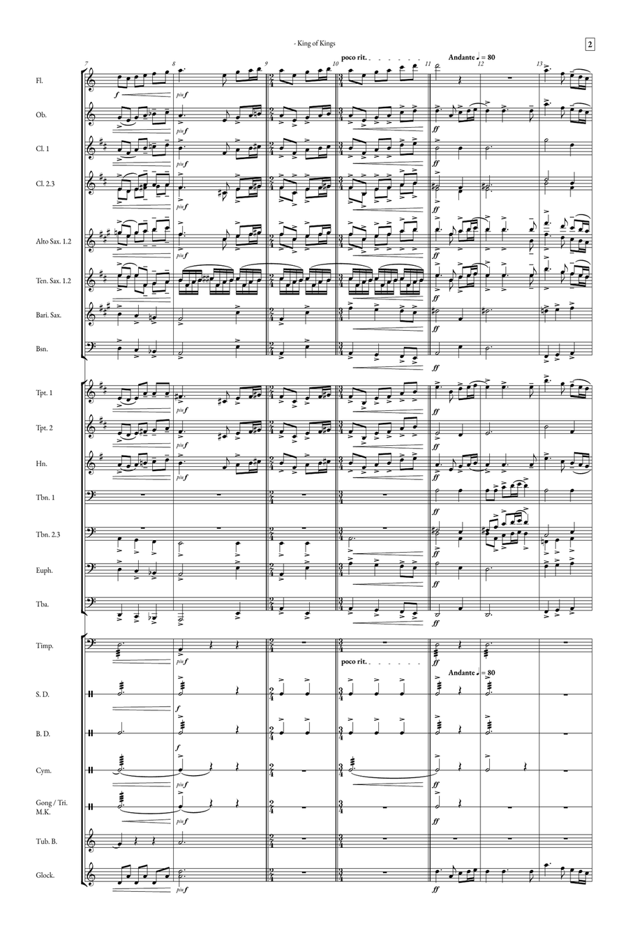 The Lord's Prayer Concert Band scores gallery preview page 2