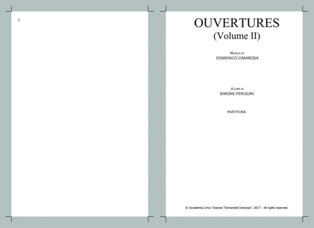 Sinfonie Operistiche (Vol. 2) - Opera Overtures (Vol. 2) [Full Score]