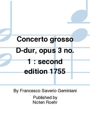 Concerto grosso D-dur, opus 3 no. 1