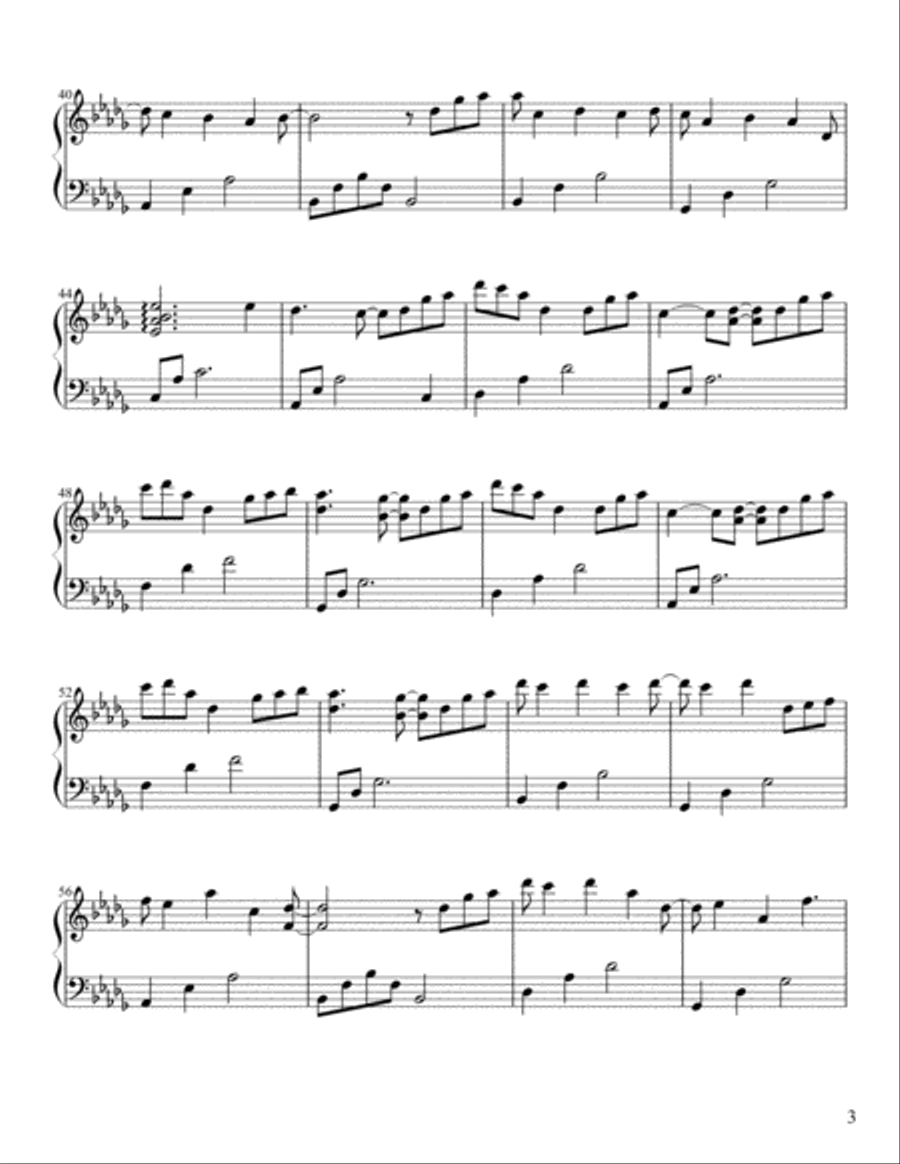 Daybreak Piano Solo scores gallery preview page 3