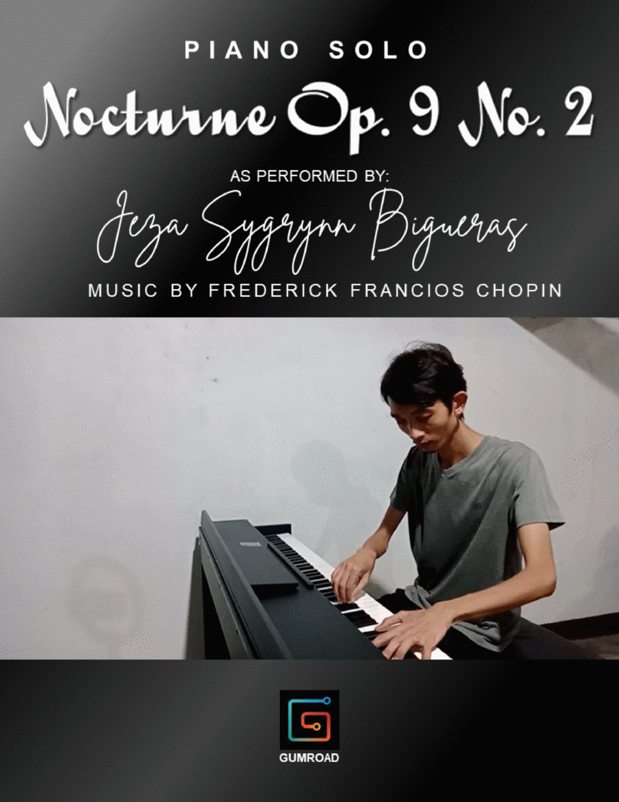 Nocturne by Frederick Chopin for solo piano