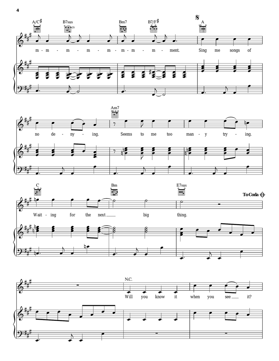 US Forces Piano, Vocal, Guitar scores gallery preview page 4