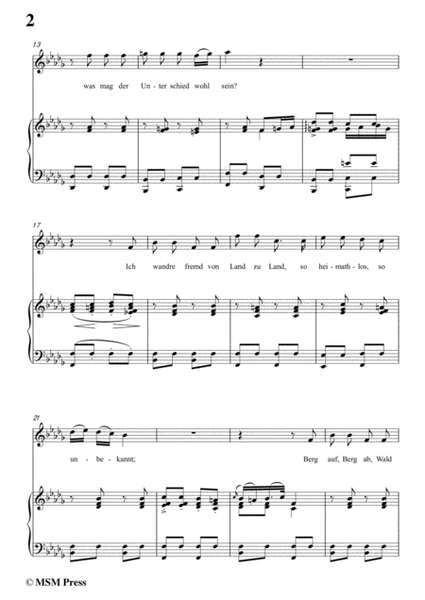 Schubert-Der Wanderer an den Mond,Op.80,in b flat minor,for Voice&Piano image number null