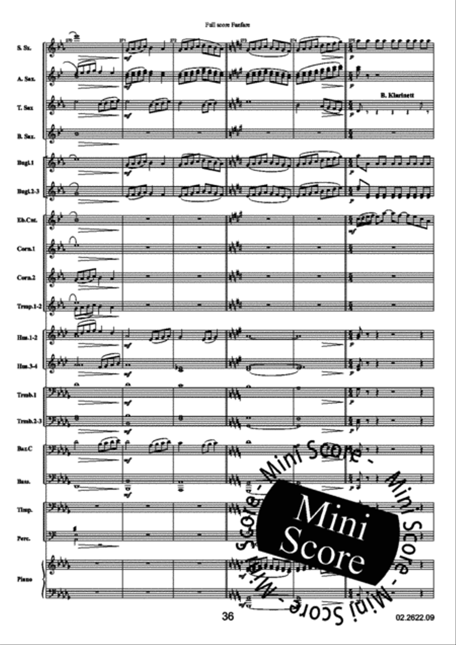 Reflections Over a Norwegian Fanfare Band scores gallery preview page 40