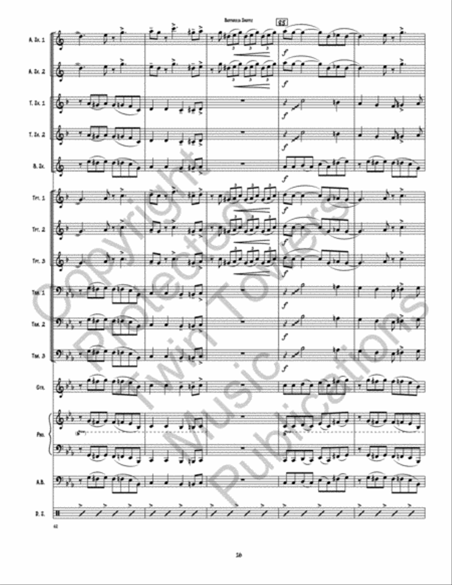 Buffarilla Shuffle Jazz Ensemble scores gallery preview page 17