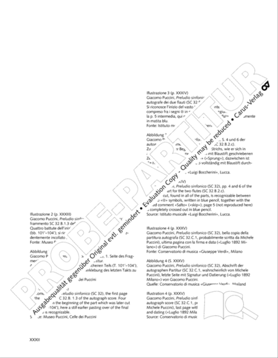 Edizione Nazionale delle Opere di Giacomo Puccini. II. Instrumental music; 1. Works for orchestra (vol. II/1) Score scores gallery preview page 33