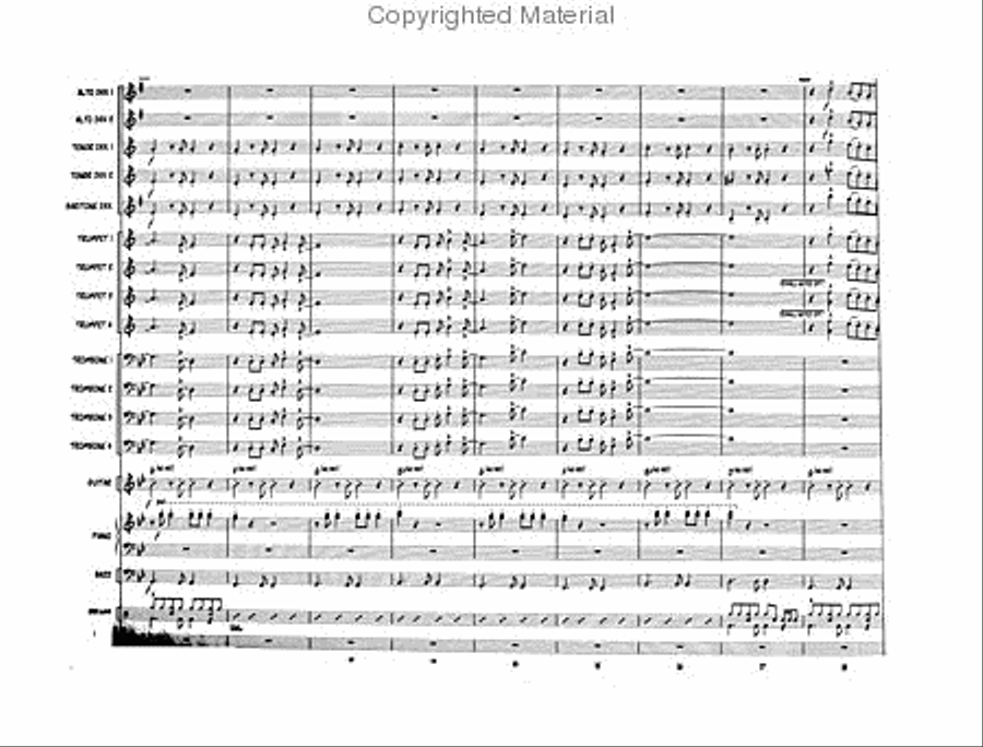 Hawaii Five-O Theme Jazz Ensemble scores gallery preview page 3