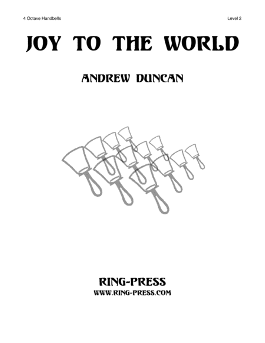 Joy to the World (4 octaves handbells, Level 2) 4-Octaves scores gallery preview page 1