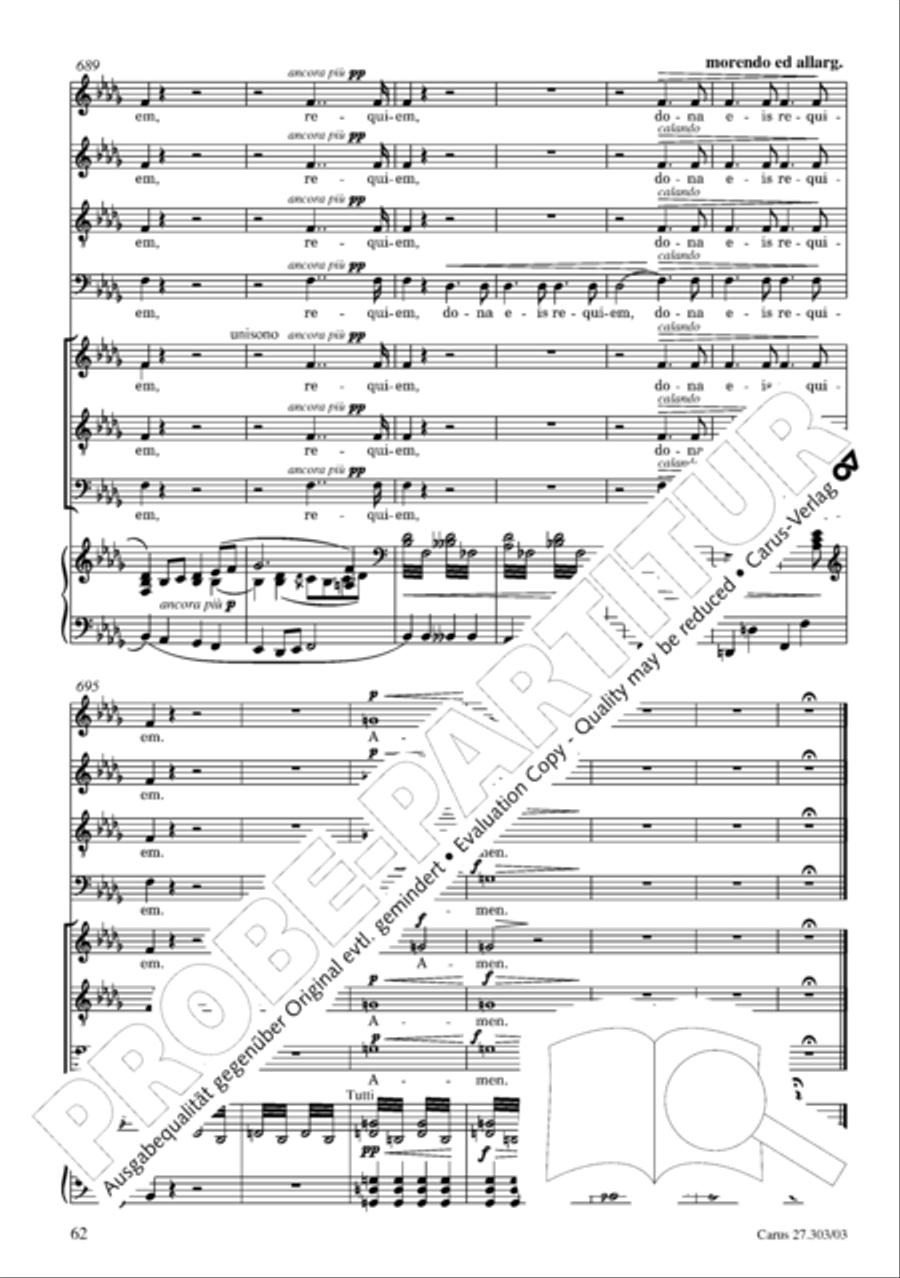 Messa da Requiem 4-Part scores gallery preview page 63