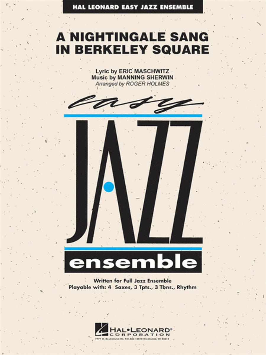 A Nightingale Sang in Berkeley Square Jazz Ensemble scores gallery preview page 1