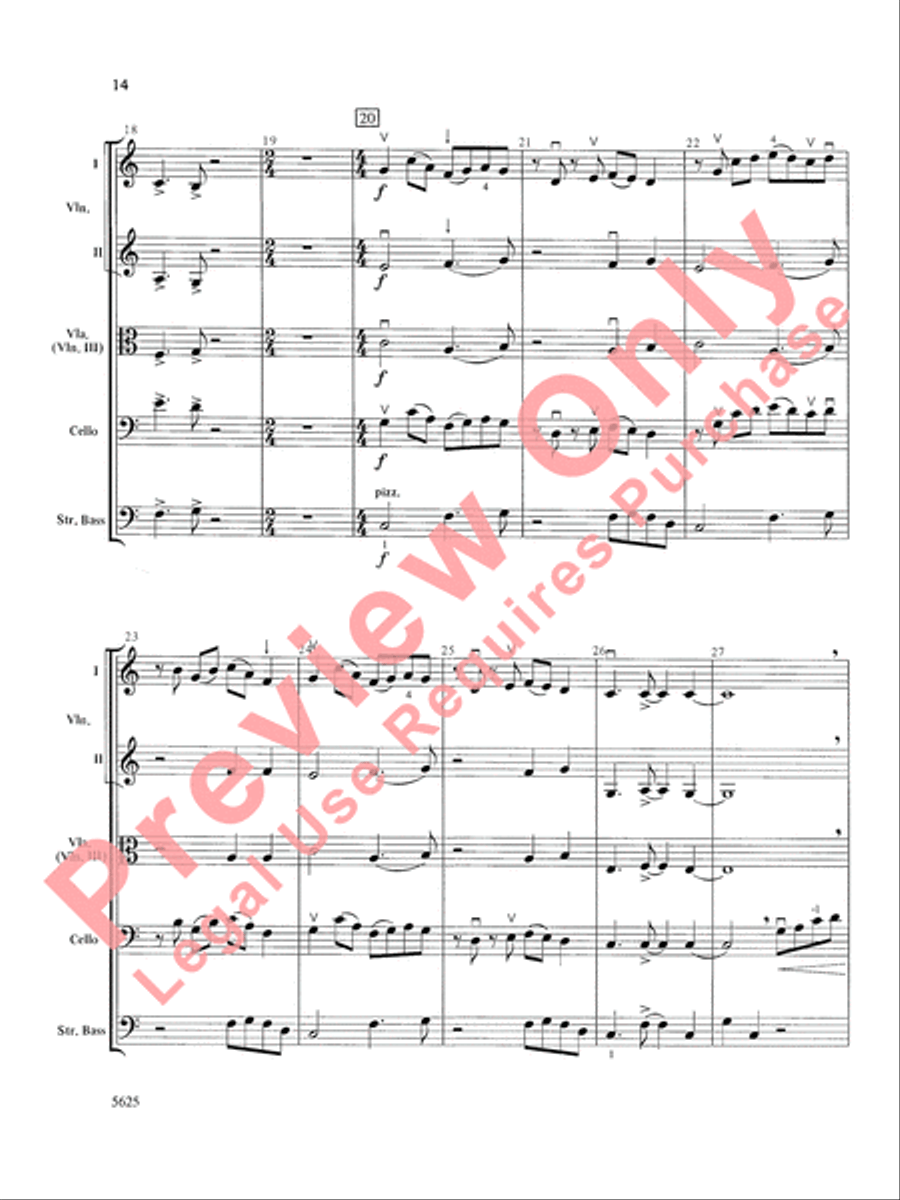 Serendipity Suite String Orchestra scores gallery preview page 15