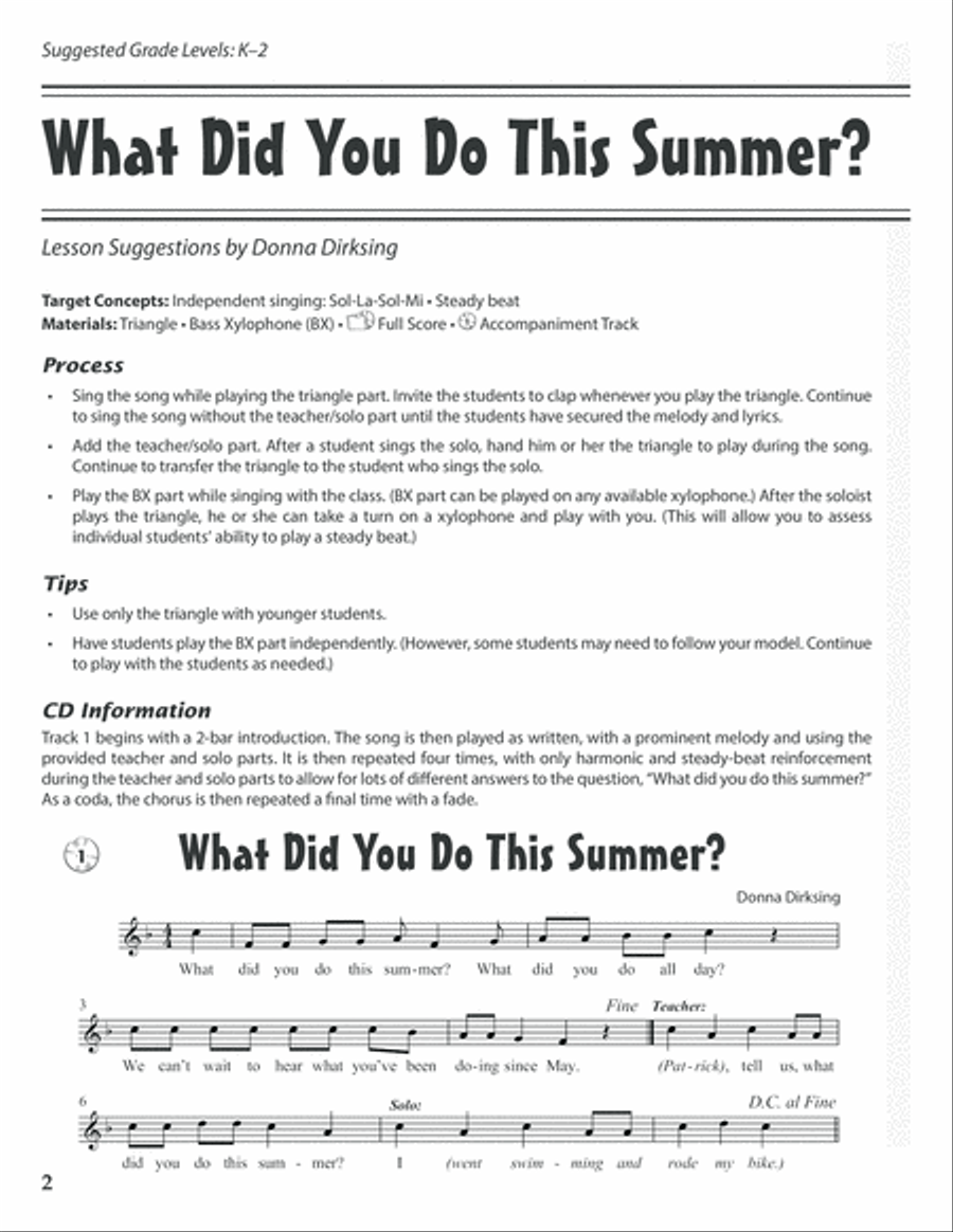 Activate Your Classroom! Activate Your Classroom! CD scores gallery preview page 3