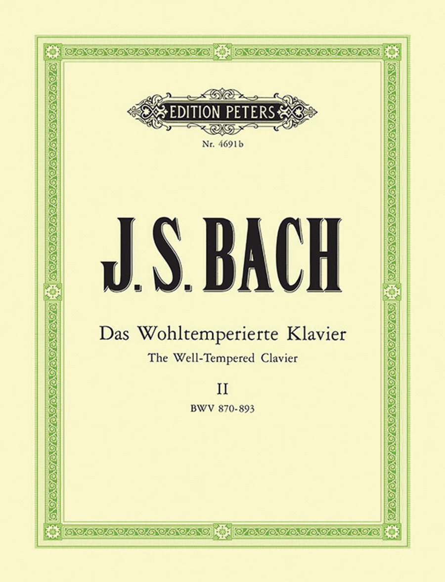 Well-Tempered Clavier - Volume 2 Harpsichord scores gallery preview page 1