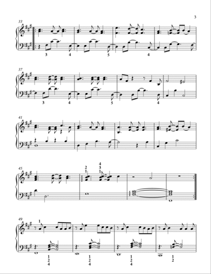 Lucid Dreams Piano Solo scores gallery preview page 3