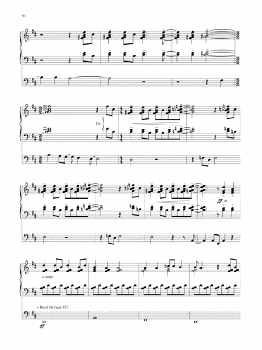 Wondrous Birth Seven Hymn Settings for Organ Organ Solo scores gallery preview page 51