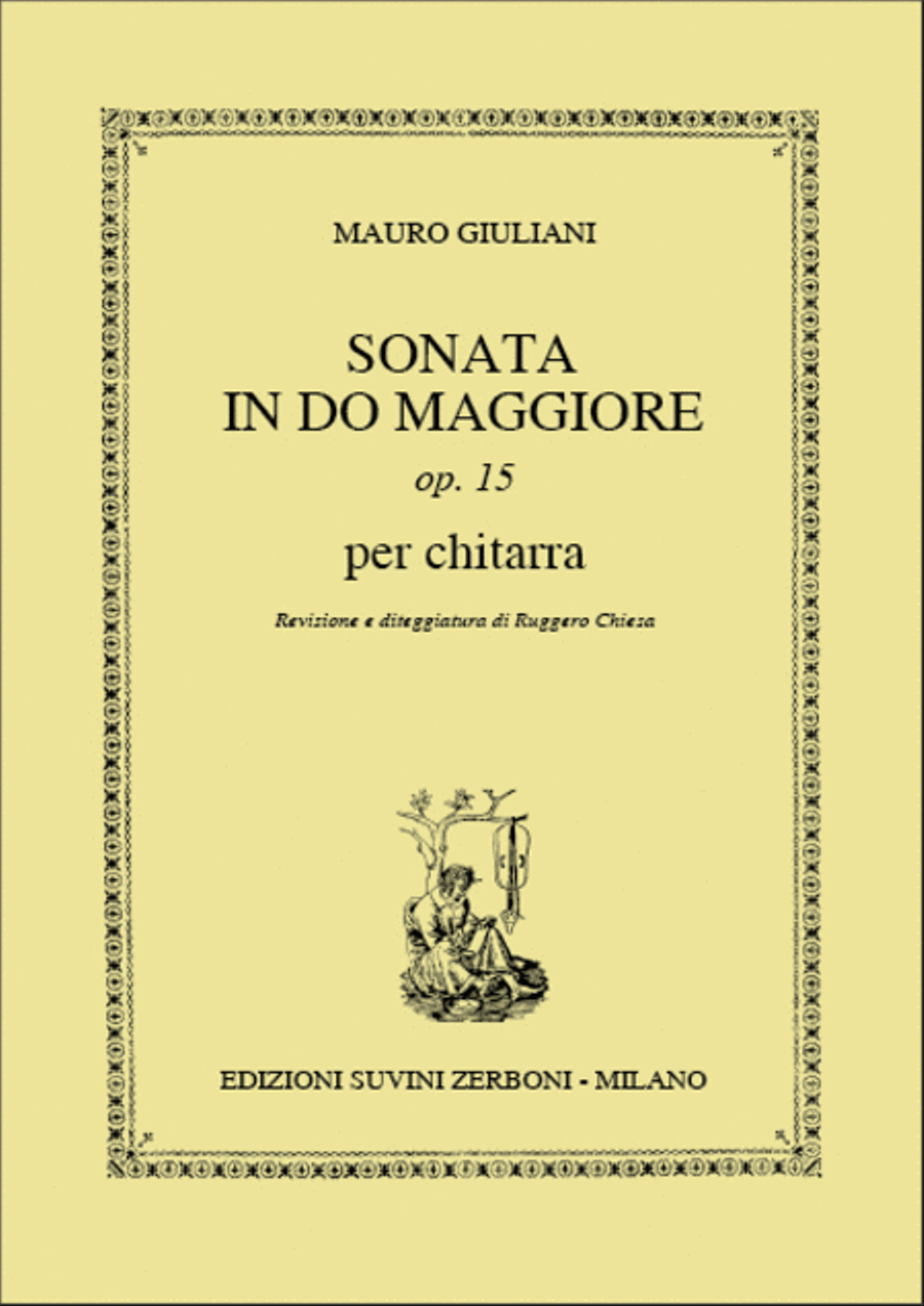 Sonata in Do Maggiore Per Chitarra Classical Guitar scores gallery preview page 1