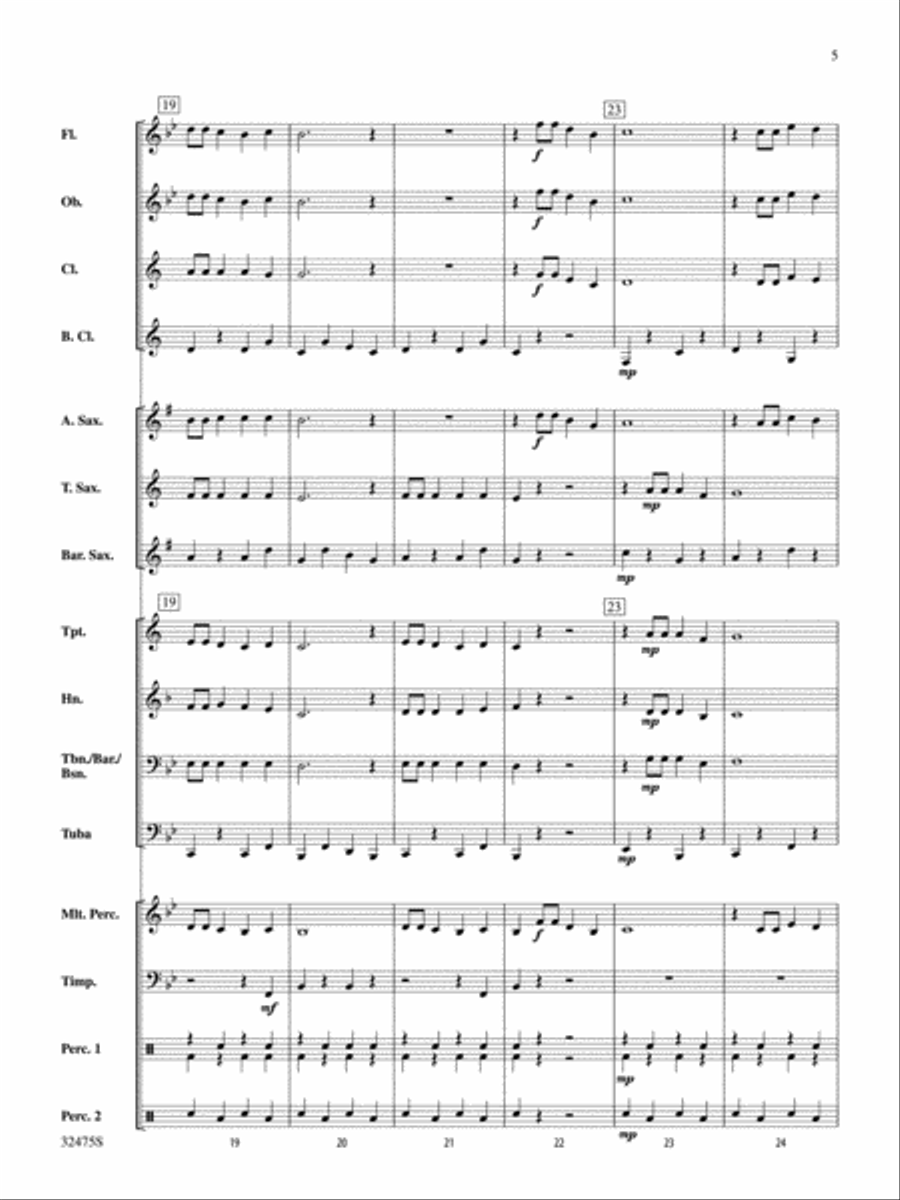 I'm an Old Cowhand (from the Rio Grande) Concert Band scores gallery preview page 5