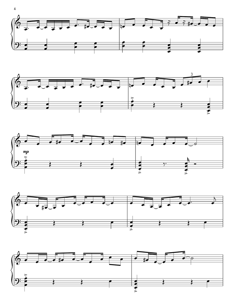 Diablo Rojo Diablo Rojo Piano Solo scores gallery preview page 4