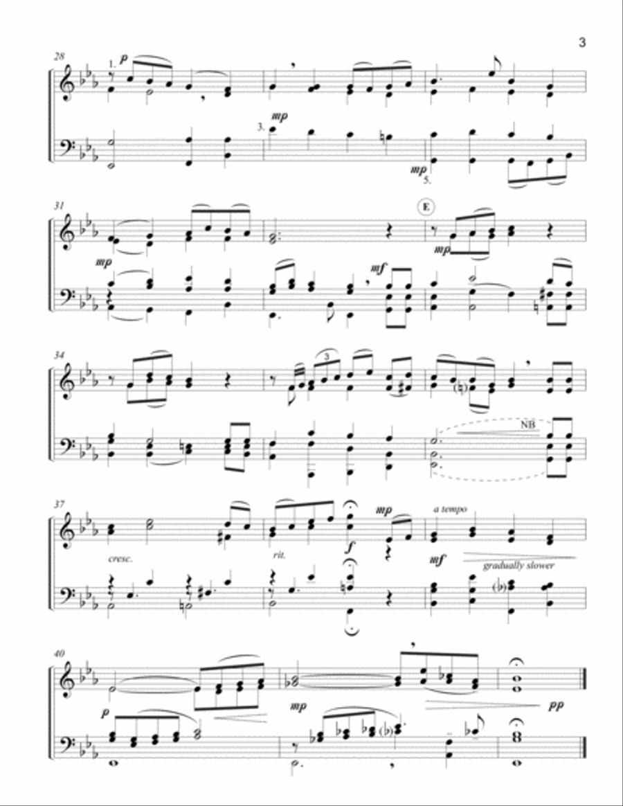 Savior, Like a Shepherd Lead Us Brass Quintet scores gallery preview page 3