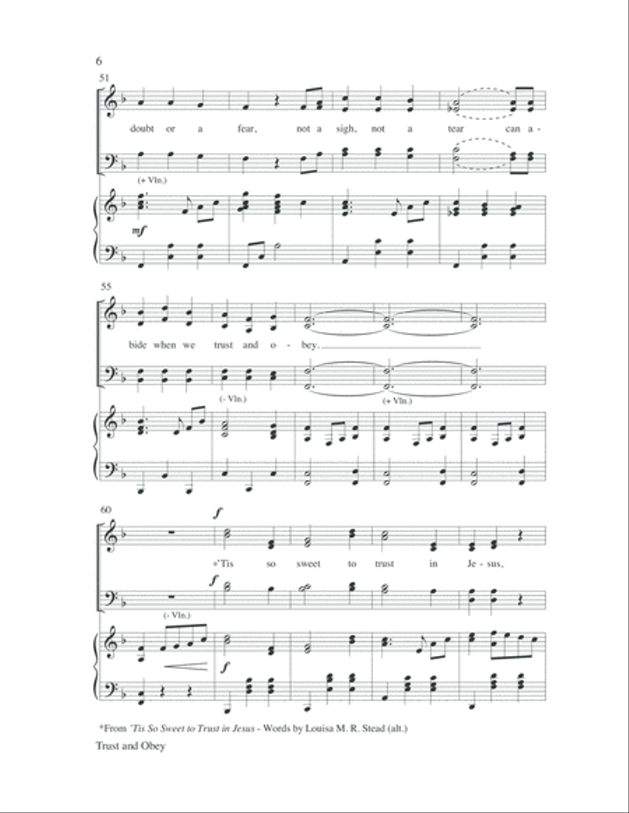 Trust and Obey 4-Part scores gallery preview page 7