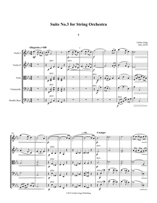 Suite No 3 for String Orchestra