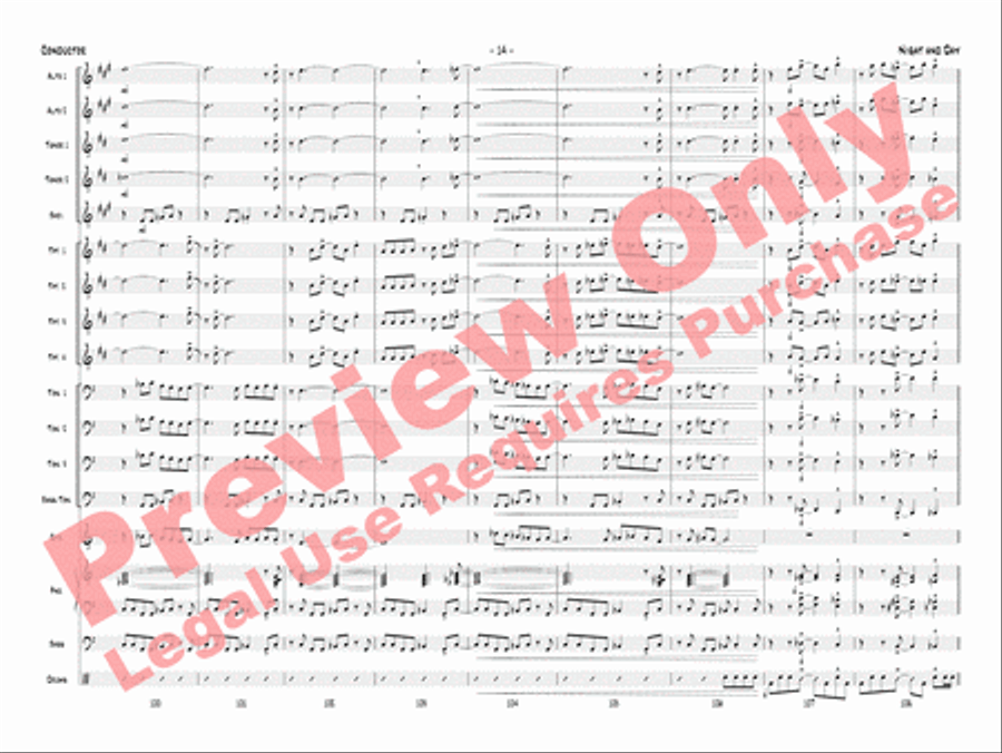 Night and Day Night and Day Jazz Ensemble scores gallery preview page 17