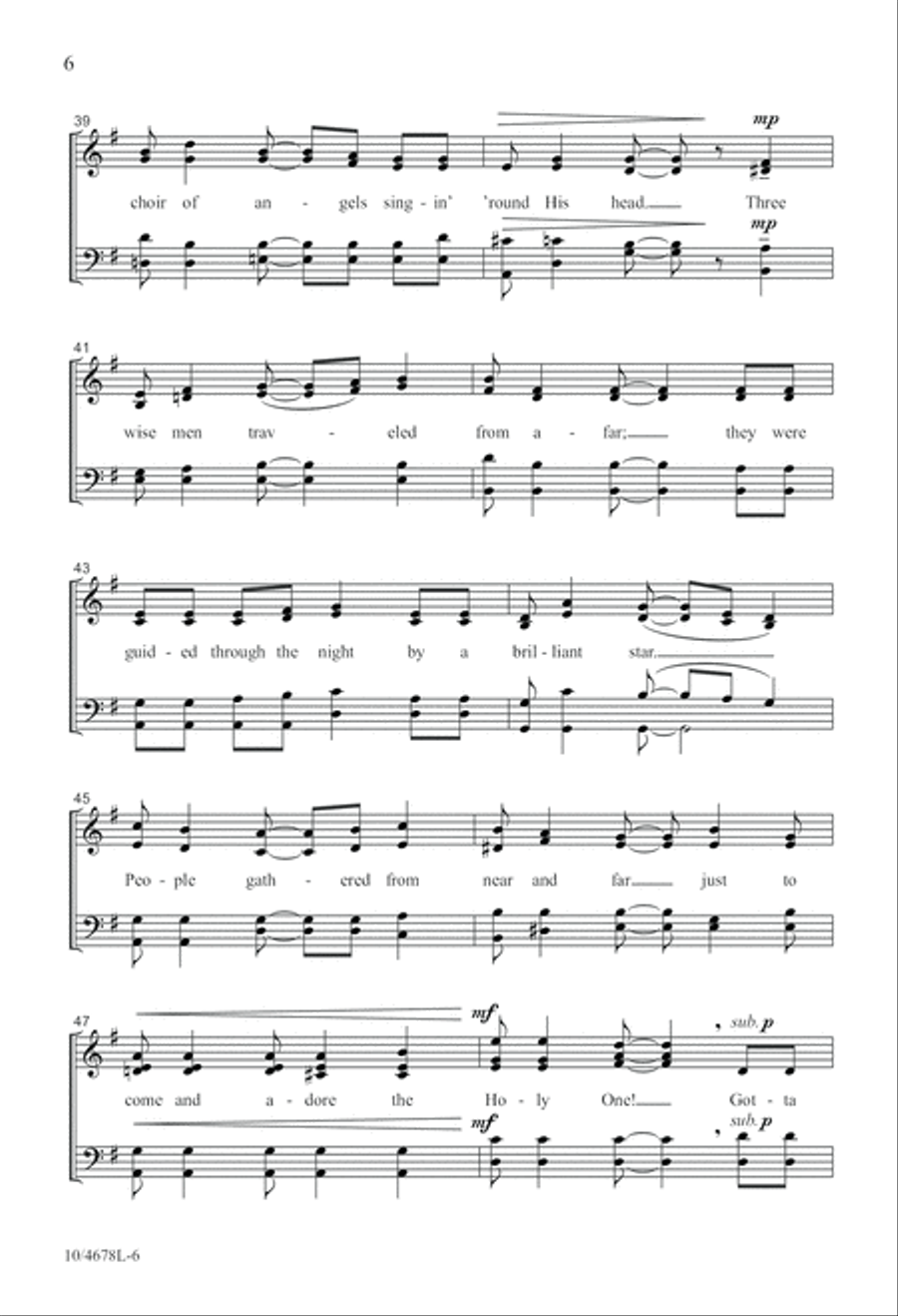 Gotta Whisper, Gotta Shout! 4-Part scores gallery preview page 6