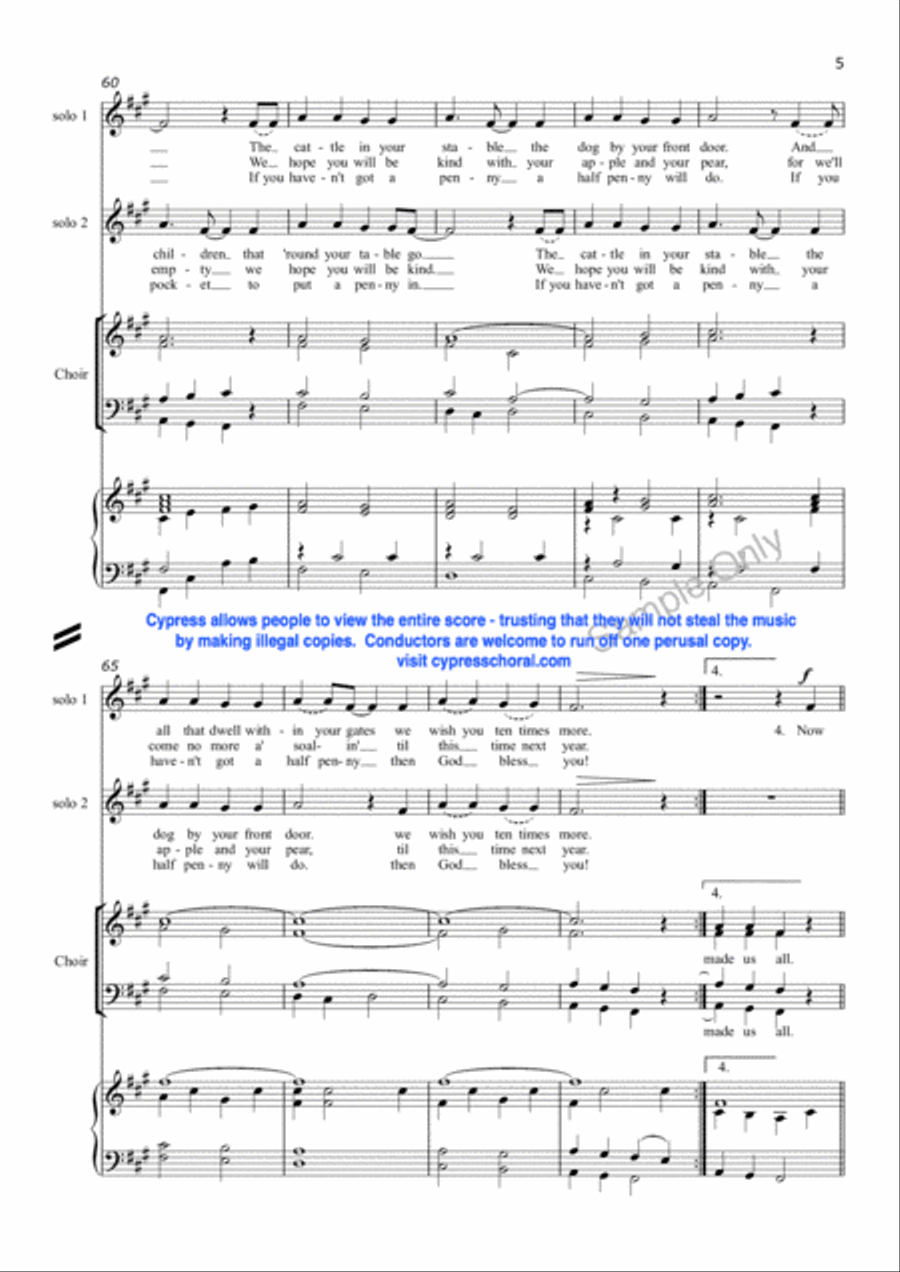 Hey Ho Nobody Home Hey Ho Nobody Home 4-Part scores gallery preview page 6
