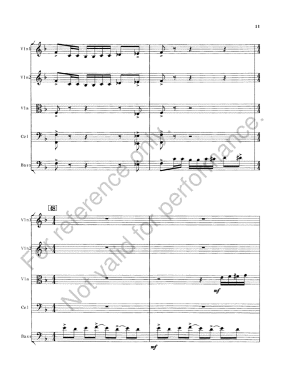 Our Creed Is Our Shield String Orchestra scores gallery preview page 13