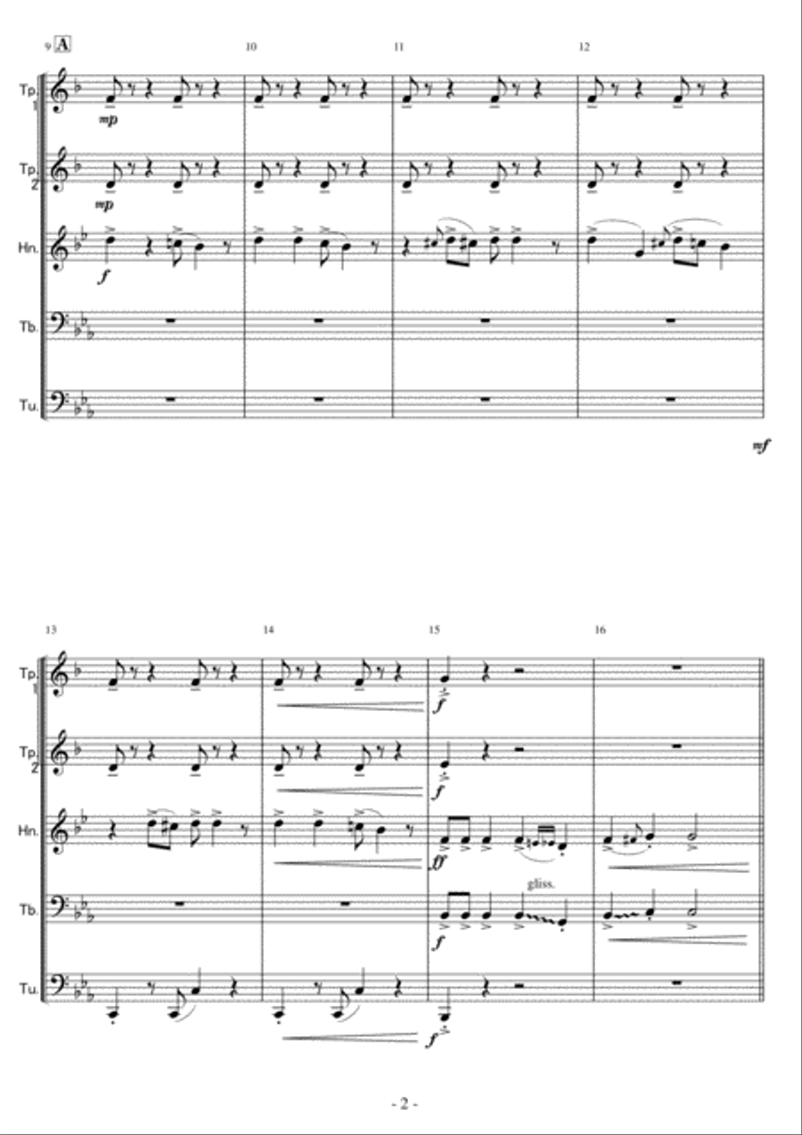 21st Century Schizoid Man Brass Ensemble scores gallery preview page 2