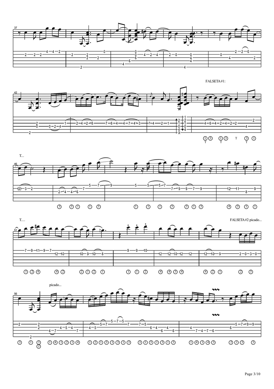 Vicente Amigo - Paseo de Gracia - 7 - Paseo de Gracia Acoustic Guitar scores gallery preview page 3