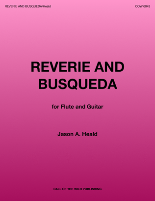 Book cover for Reverie and Busqueda (for flute and guitar)
