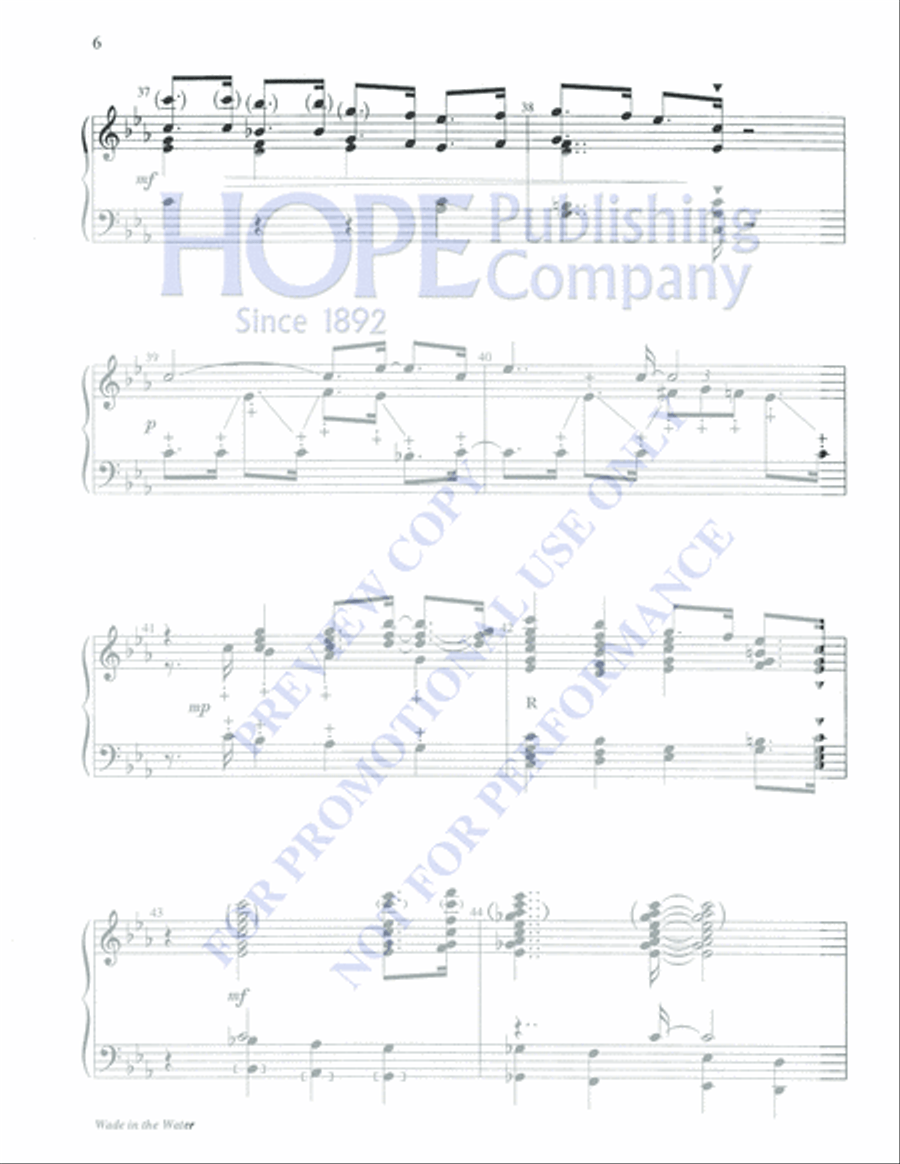 Wade in the Water 5-Octaves scores gallery preview page 6