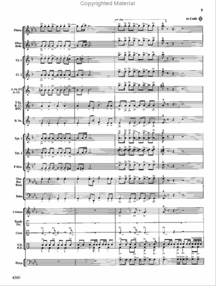 Copper Mountain Legend Concert Band scores gallery preview page 10