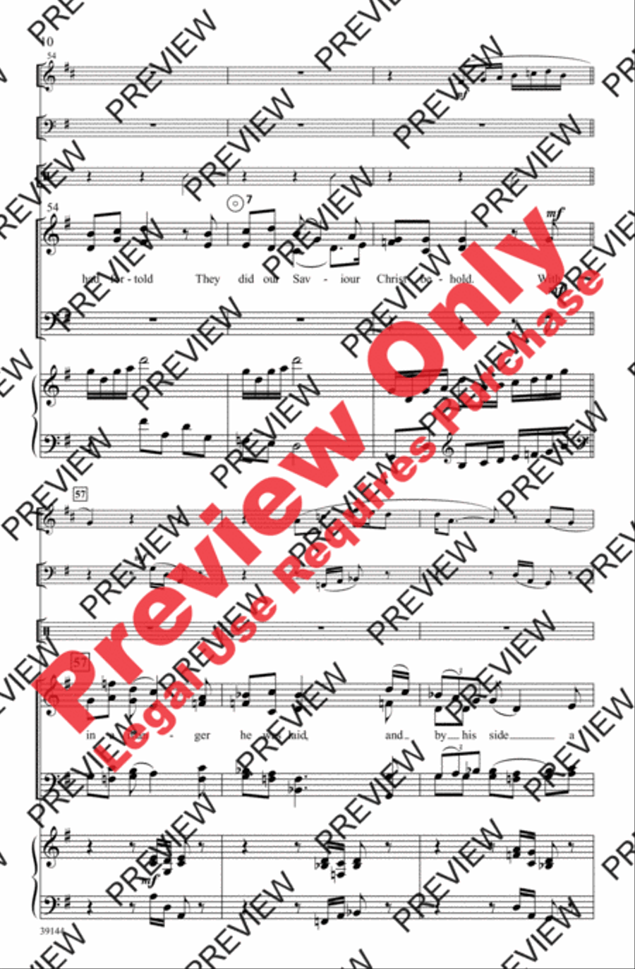 Enniscorthy Carol 4-Part scores gallery preview page 10