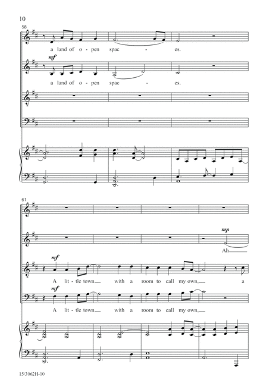 Aurora Borealis 4-Part scores gallery preview page 11