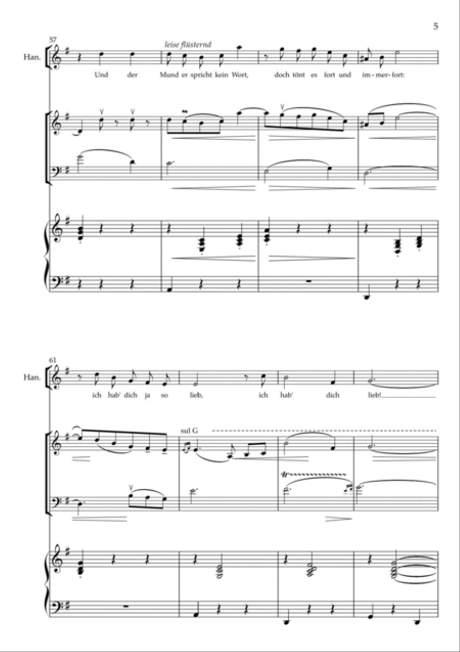 Lippen Schweigen (Merry Widow Waltz), for baritone/tenor, soprano & piano trio Piano Trio scores gallery preview page 5