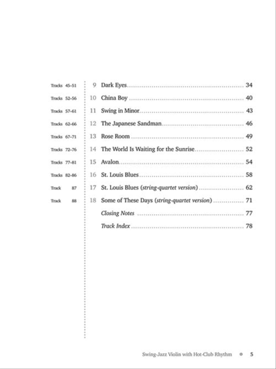 Swing Jazz Violin with Hot-Club Rhythm String Quartet scores gallery preview page 4