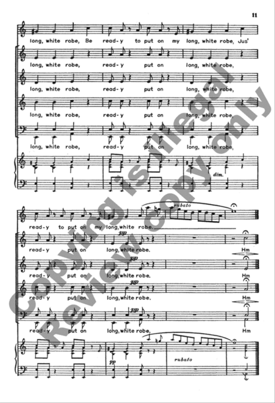 I Wanna be Ready 4-Part scores gallery preview page 11