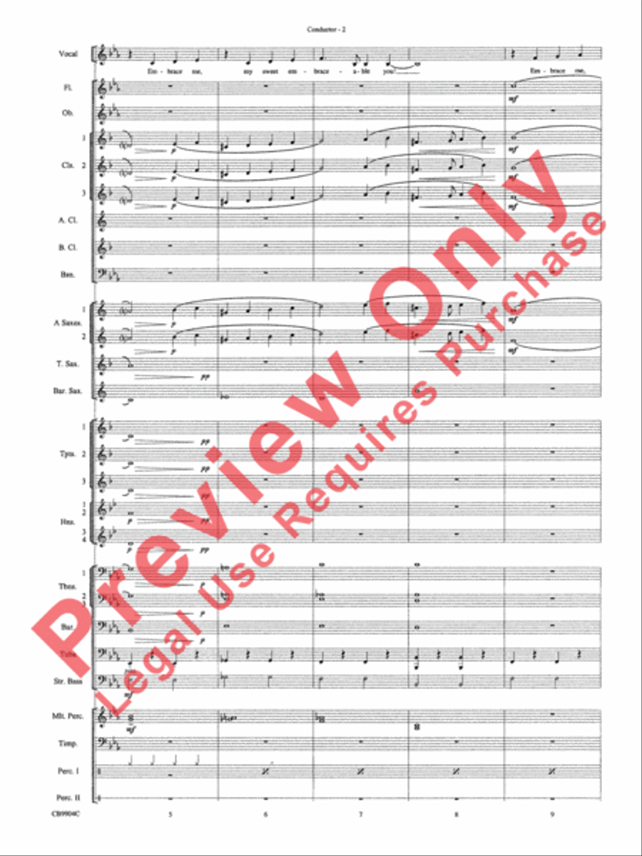 Embraceable You Concert Band scores gallery preview page 5