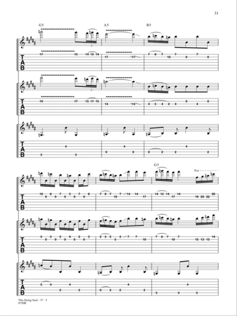 This Dying Soul This Dying Soul Guitar Tablature scores gallery preview page 5