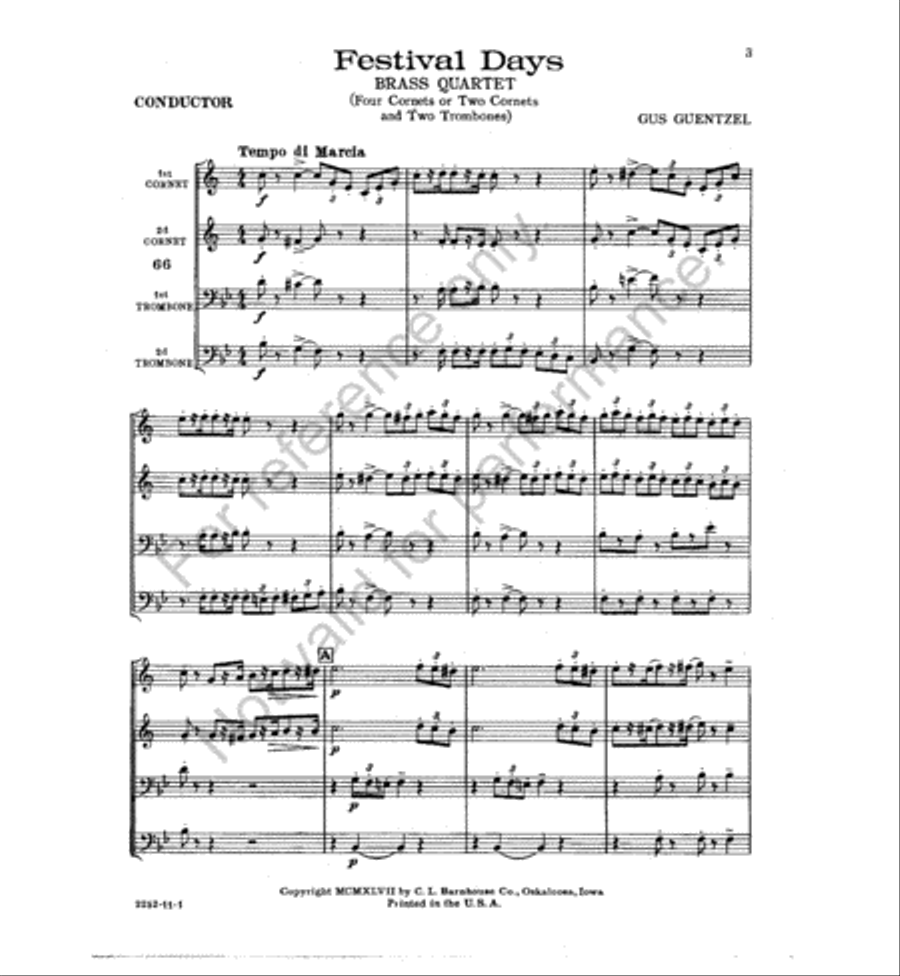 Festival Days Trumpet scores gallery preview page 2
